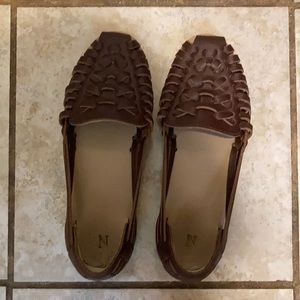 Nisolo Ecuador Huarache Sandal, Sz 8, Burnt Sienna